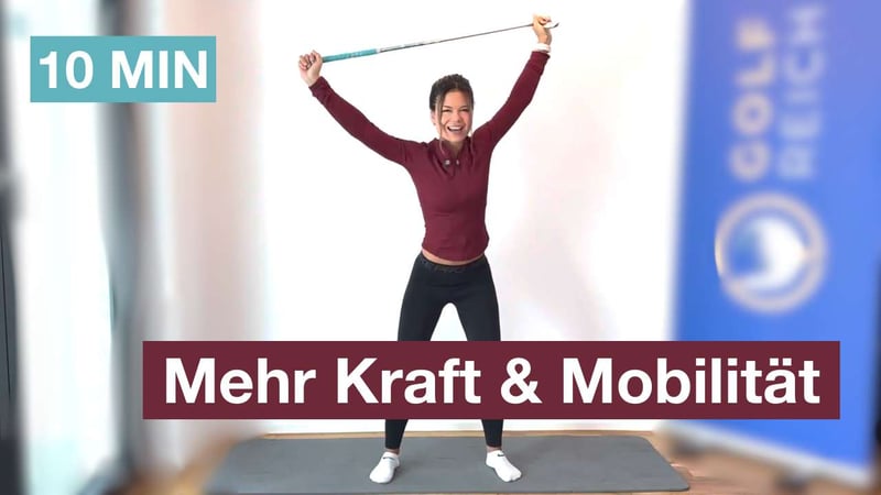 Fitter Golfen zuhause – ohne Geräte, nur mit deinem Schläger