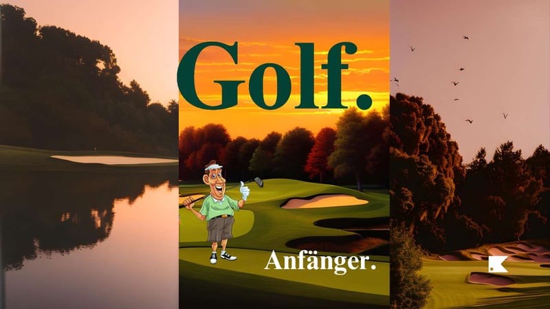 Robert entschleunigt auf dem Golfplatz.