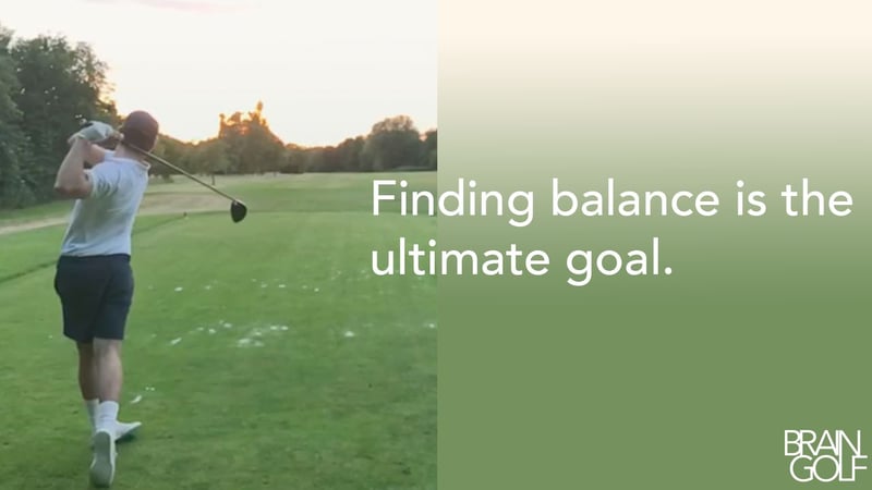 It’s all about balance.