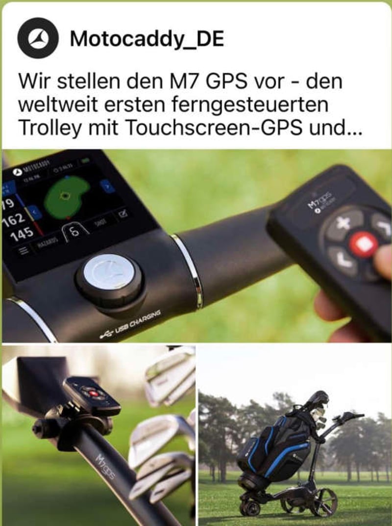 Mein Praxisbericht /- Test zum Motocaddy M7 GPS