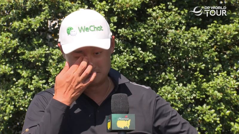 Haotong Li kämpft sich durch Masters trotz Magen-Darm-Leiden