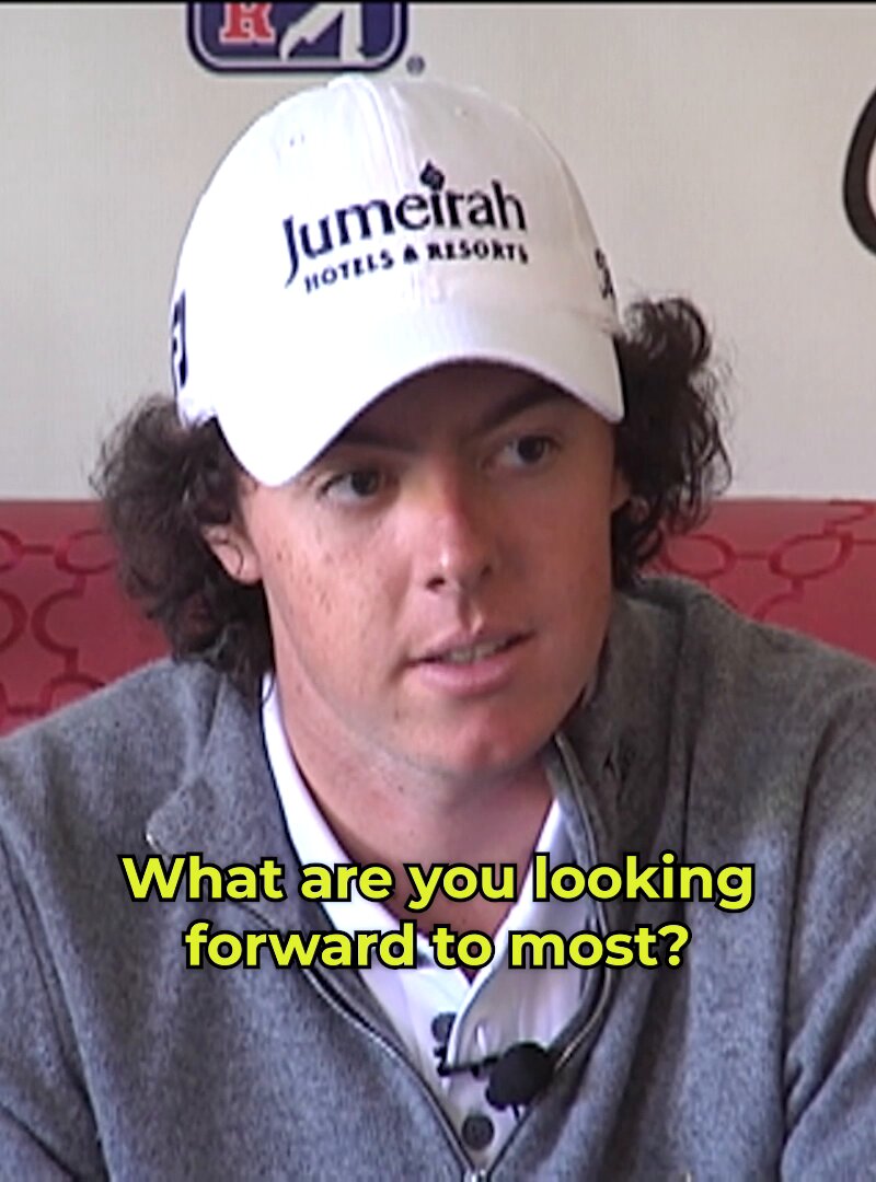 Jung und voller Vorfreude: Rory McIlroy vor seinem Masters-Debüt 2009