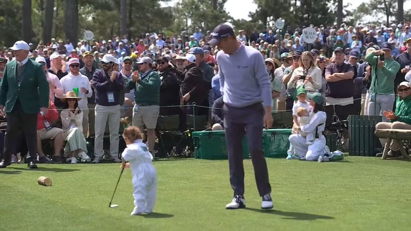 Par-3-Contest beim Masters: Justin Thomas beginnt mit einem Ass