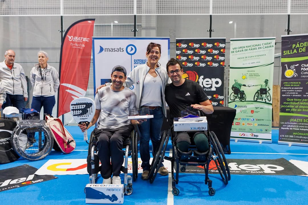 El pádel en silla español hace historia con el VIII Open Nacional Ciutat de Gavà