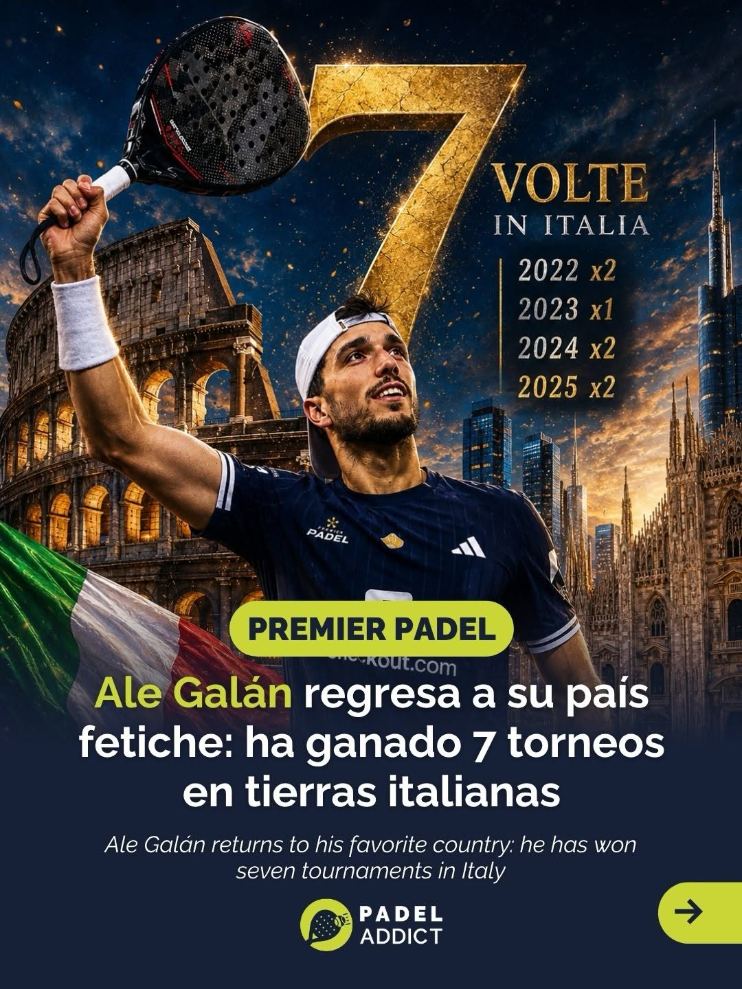 Fernando Belasteguín Galán's Italian Dominance: Seven Titles Since 2022