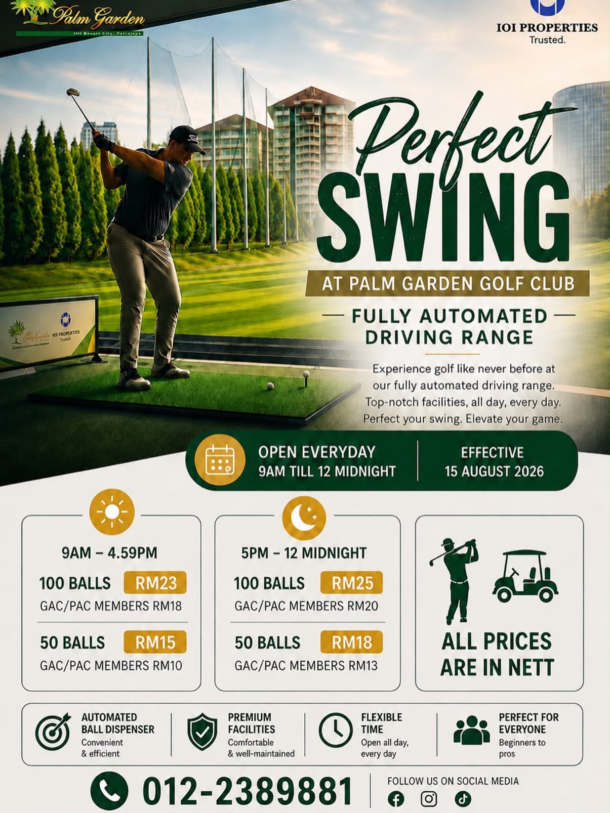 Palm Garden Golf Club Launches Perfect Swing Range with Automated ...
