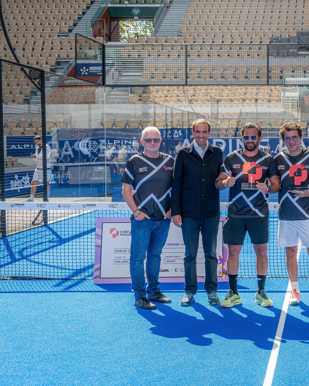 Wiltord and Chantôme Win Casa Padel Athletes vs Celebrities Tournament for Charity