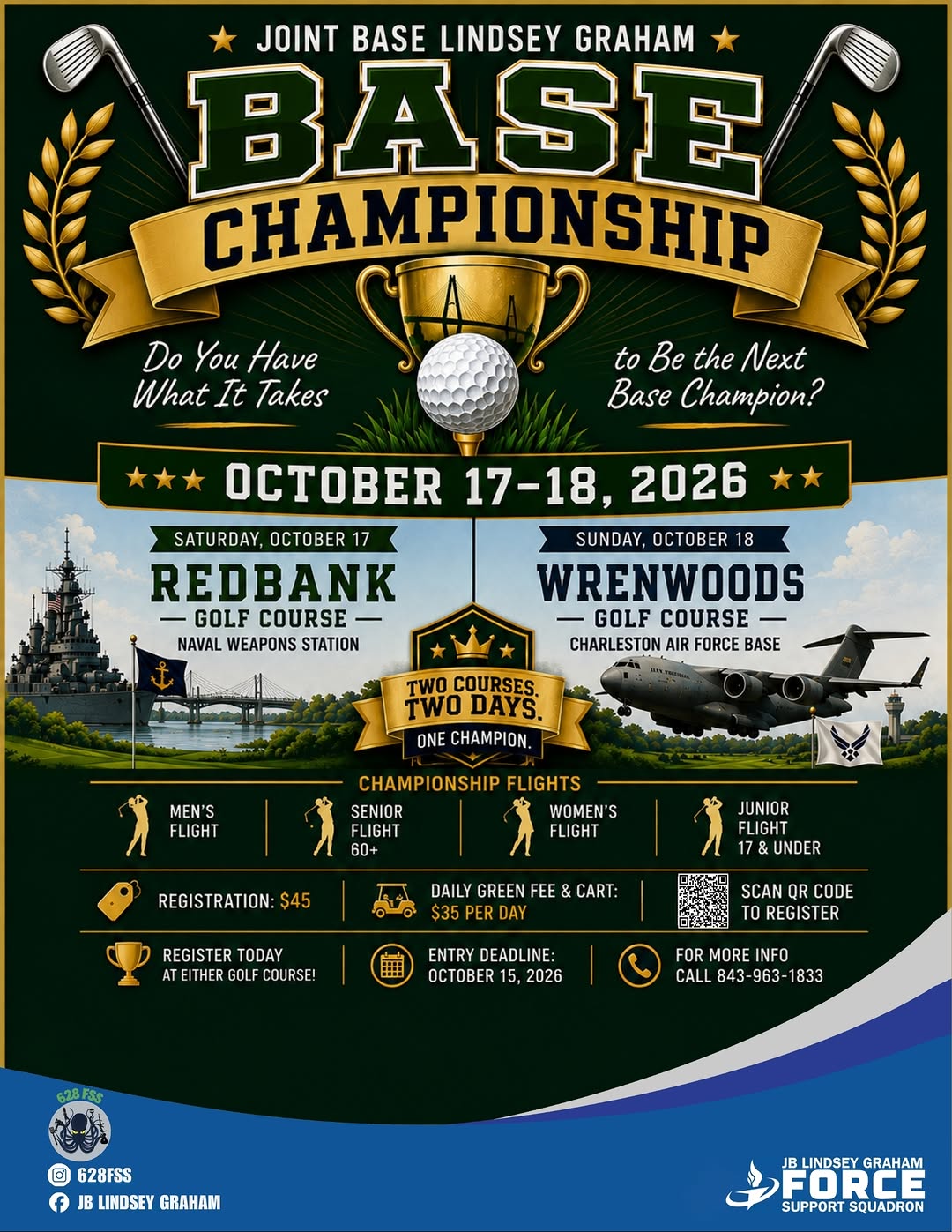 Wrenwoods at Charleston AFB Hosts Base Championship Finals - Golf Post