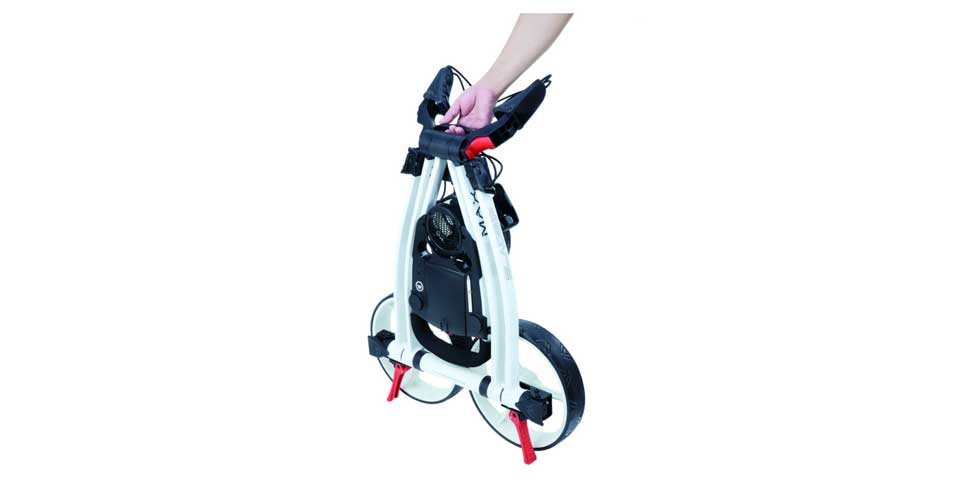 Der Blade IP Golftrolley lässt sich schnell und einfach bedienen. (Foto: Big Max Golf)