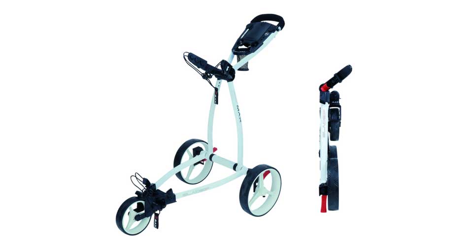 Der Blade IP Golftrolley ist in unterschiedlichen Farbkombinationen erhältlich. (Foto: Big Max Golf) 