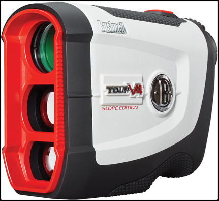 Der Bushnell Tour V4 Shift/Slope Laser-Entfernungsmesser soll dem Golfer ab der Saison 2017 unter die Arme greifen. (Foto: Bushnell)