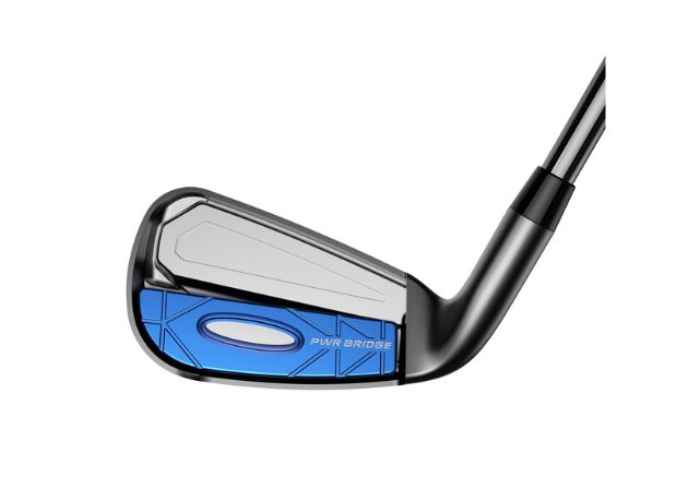 Das PWR-Bridge-Inlay der Cobra Dark Speed Eisen 2024. (Foto: Cobra)