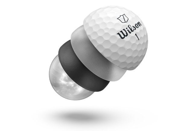 Der Wilson Staff Model Golfball 2024 mit seinem 4-lagigen Design. (Foto: Wilson Staff)