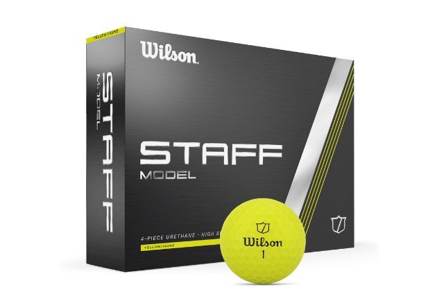 Der Wilson Staff Model Golfball erhältlich ab 2024 in gelb. (Foto: Wilson Staff)