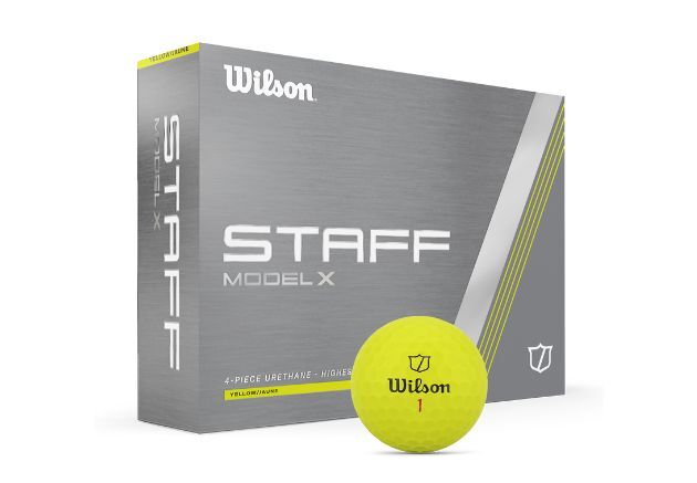 Der Wilson Staff Model X Golfball erhältlich ab 2024 in gelb. (Foto: Wilson Staff)