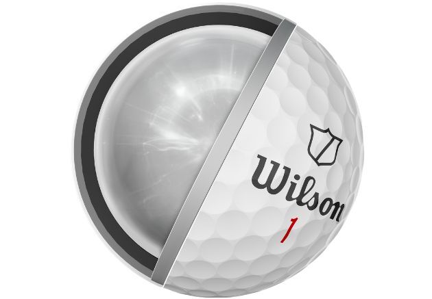 Der Wilson Staff Model X Golfball 2024 mit einem 362 Dimple Design und seinem 4-lagigen Design. (Foto: Wilson Staff)