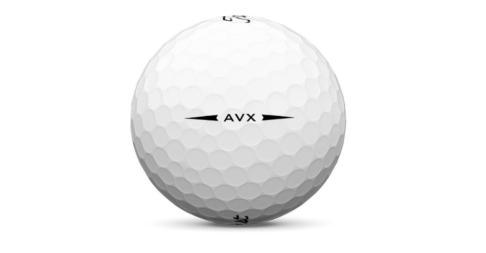 Die Linie zum Putten ist beim Titleist AVX Golfball auch vorhanden.<br>(Foto: Titleist)