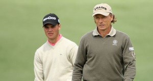 Bernhard Langer geht voraus: Mit elf Teilnahmen beim Ryder Cup hinterlässt er große Fußstapfen (mit Martin Kaymer; Foto: Getty)