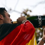 Martin Kaymer mit Deutschlandflagge