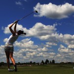 Sandra Gal am Abschlag