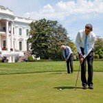 Obama golft