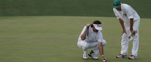Bubba Watson während der Playoffs beim US Masters 2012. (Foto: Getty)