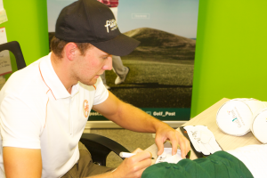 Maximilian Kieffer zu Besuch bei Golf Post