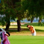 Golfbag klug abstellen