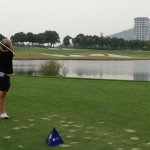 Ann-Kathrin Lindner liegt nach dem ersten Tag der Hero Women's Indian Open einen schlag hinter Nina Holleder.