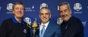 Zwei Vize-Kapitäne für das Team Europa beim Ryder Cup 2014: Des Smyth aus Irland und Sam Torrance aus Schottland