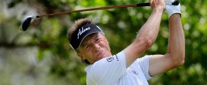 Bernhard Langer spielte ein ganz starkes Turnier auf der Champions Tour, musste sich am Ende aber Miguel Angel Jiménez geschlagen geben.