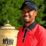 Glücklicher Gewinner Tiger Woods