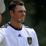 Martin Kaymer stattet nach der BMW PGA Championship der Deutschen Nationalmannschaft im Trainingslager einen Besuch ab.