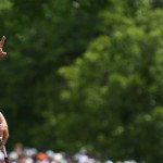 Adam Scott nutzt das AimPoint Express System für die Berechnung seiner Putts (Foto: Getty)