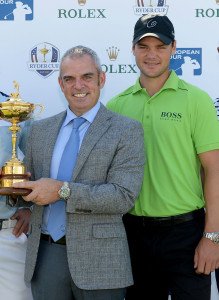 Martin Kaymer mit Ryder-Cup-Captain Paul McGinley. (Foto: Getty)