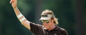 Miguel Angel Jiménez spielte am zweiten Tag der US Open einen der besonders spektakulären Schläge.