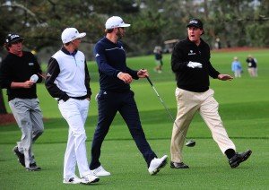Rickie Fowler, Dustin Johnson und Phil Mickelson