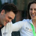 Sandra Gal gratuliert Martin Kaymer