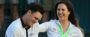 Sandra Gal gratuliert Martin Kaymer