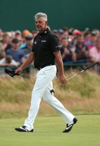 Darren Clarke bei der British open 2014. 