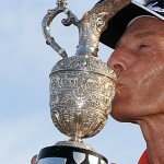 Bernhard Langer ließ bei der Senior Open Championship 2014 die Konkurrenz im Regen stehen.