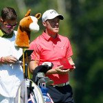 David Horsey aus England und sein Caddy fällten die richtigen Entscheidungen bei der Russian Open. (Foto: Getty)