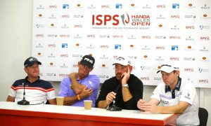 Bei der Wales Open hätten die Ryder Cup-Teilnehmer Jamie Donaldson, Lee Westwood, Thomas Björn und Stephen Gallacher die US-amerikanische Konkurrenz mit überragenden Leistungen vorab schocken können. In Topform zeigte sich jedoch vorerst nur der Engländer Jamie Donaldson. (Foto: Getty)