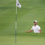 Die Fahne als einziges Hilfsmittel zum erkennen an welcher Stelle sich genau das Loch befindet. (Foto: Getty)