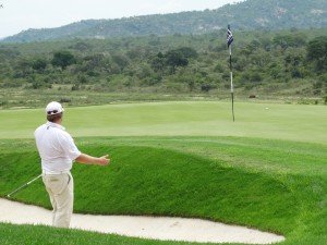 Torben Baumann scheiterte bei der Alfred Dunhill Championship bereits am Cut. Dennoch konnte er eine faszinierende Aussicht auf idyllische Hügel und ein Nilpferd genießen. (Foto: Peter auf der Heyde)