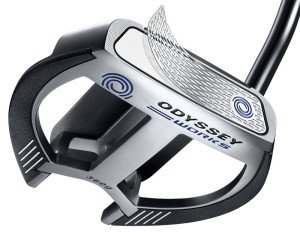 Die Odyssey Works Putter mit "Stahlnetz" für besseren Grib im Treffmoment. (Foto: Callaway)