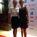 Anka Linder (r.) und Nina Holleder vor der World Ladies Championship.