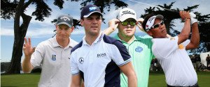 Martin Kaymer trifft bei der WGC - Cadillac Match Play auf Jim Furyk (l.), George Coetzee und Thongchai Jaidee (r.).