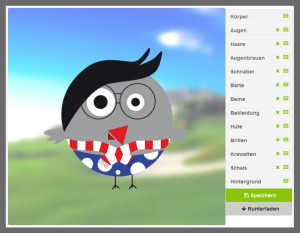 Birdiepool-Maskottchen-Editor (Foto: Birdiepool)