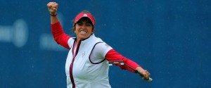 Gerina Piller holte gegen Caroline Masson einen für die USA wichtigen Sieg und führte ihr Team damit zum Gewinn des Solheim Cup 2015. (Foto: Getty)